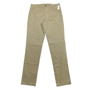 GAP Men Straight Fit Chino Pants NWT Khaki Size 34x36 Regenerative Cotton